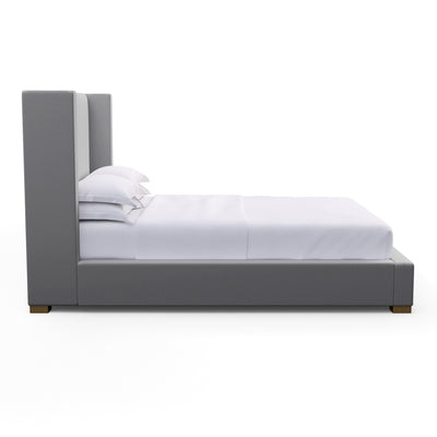 Roxborough Shelter Bed - Pumice Plush Velvet