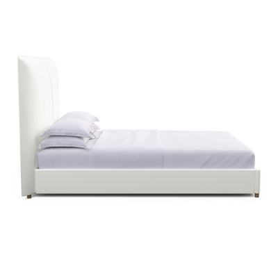 Mansfield Panel Bed - Blanc Plush Velvet