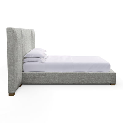 Prospect Extended Panel Bed - Silver Streak Crushed Velvet