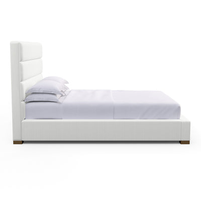 Boyd Horizontal Channel Panel Bed - Blanc Box Weave Linen