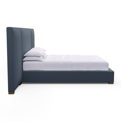 Prospect Extended Panel Bed - Bluebell Box Weave Linen