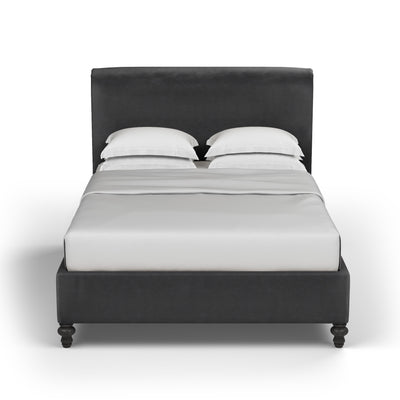 Empire Scroll Bed - Black Jack Vintage Leather