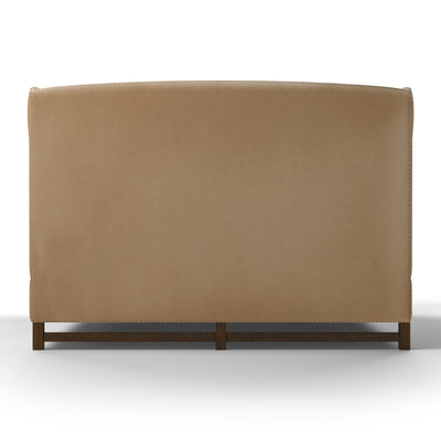 Herbert Wingback Bed - Marzipan Vintage Leather