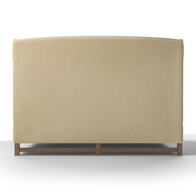 Herbert Wingback Bed - Oyster Vintage Leather