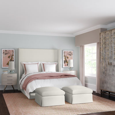 Kaiser Box Bed - Alabaster Basketweave