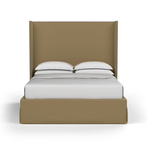 Kaiser Box Bed - Marzipan Box Weave Linen