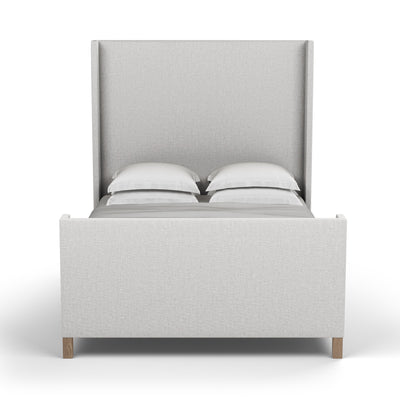Lincoln Shelter Bed w/ Footboard - Silver Streak Plush Velvet