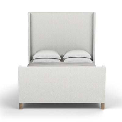 Lincoln Shelter Bed w/ Footboard - Blanc Box Weave Linen