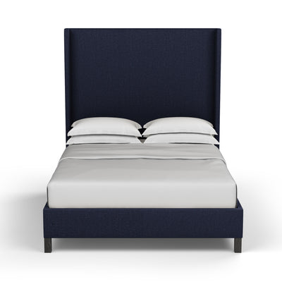 Lincoln Shelter Bed - Blue Print Plush Velvet