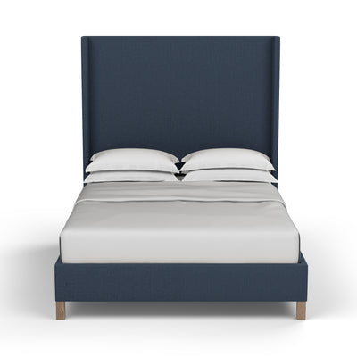 Lincoln Shelter Bed - Bluebell Box Weave Linen