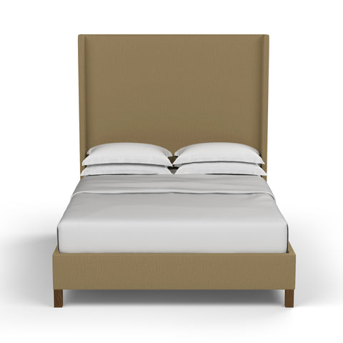 Lincoln Shelter Bed - Marzipan Box Weave Linen