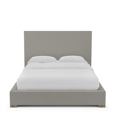 Sloan Panel Bed - Silver Streak Box Weave Linen