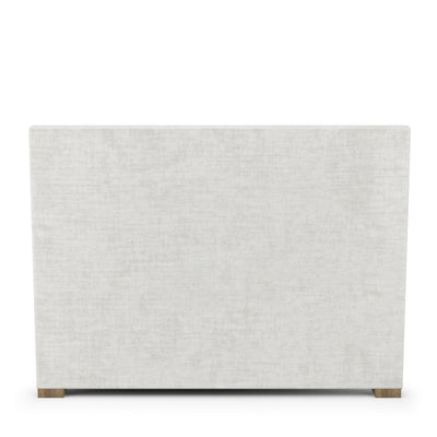 Sloan Panel Bed - Alabaster Crushed Velvet