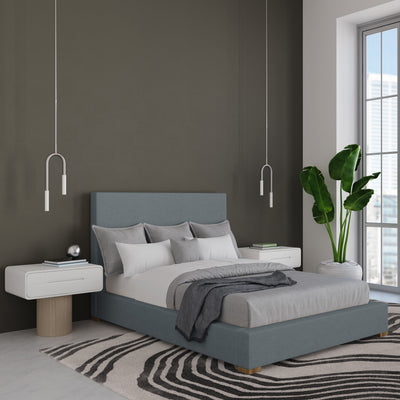 Sloan Panel Bed - Haze Plush Velvet