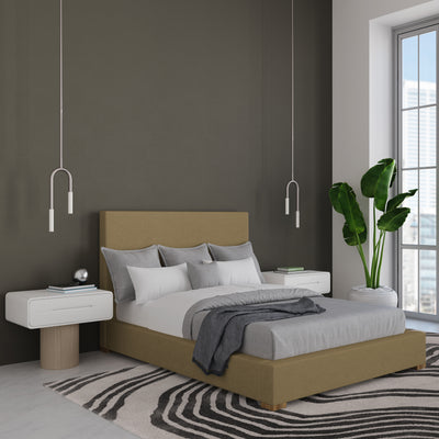 Sloan Panel Bed - Marzipan Vintage Leather