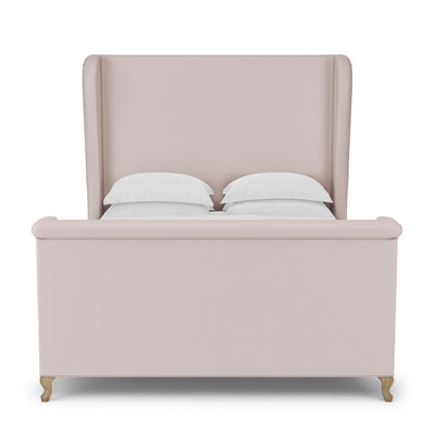 Humboldt Shelter Bed w/ Footboard - Blush Plush Velvet