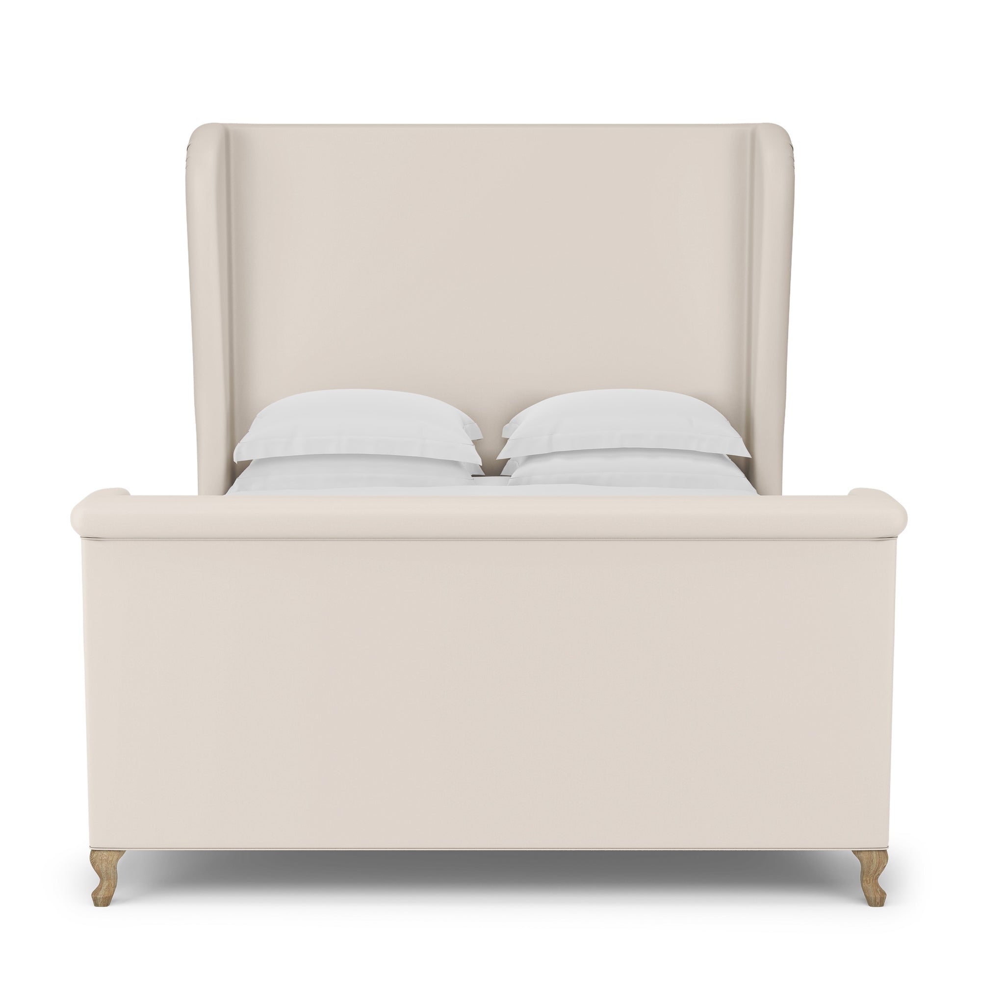 Humboldt Shelter Bed w/ Footboard - Oyster Plush Velvet