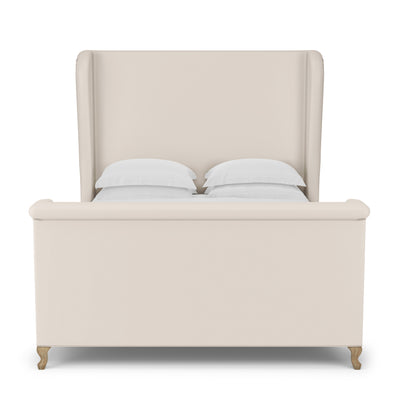 Humboldt Shelter Bed w/ Footboard - Oyster Plush Velvet