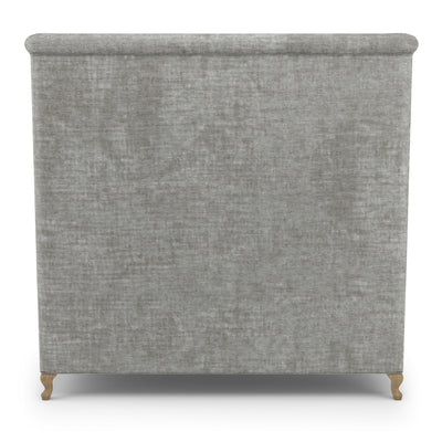 Humboldt Shelter Bed w/ Footboard - Silver Streak Crushed Velvet