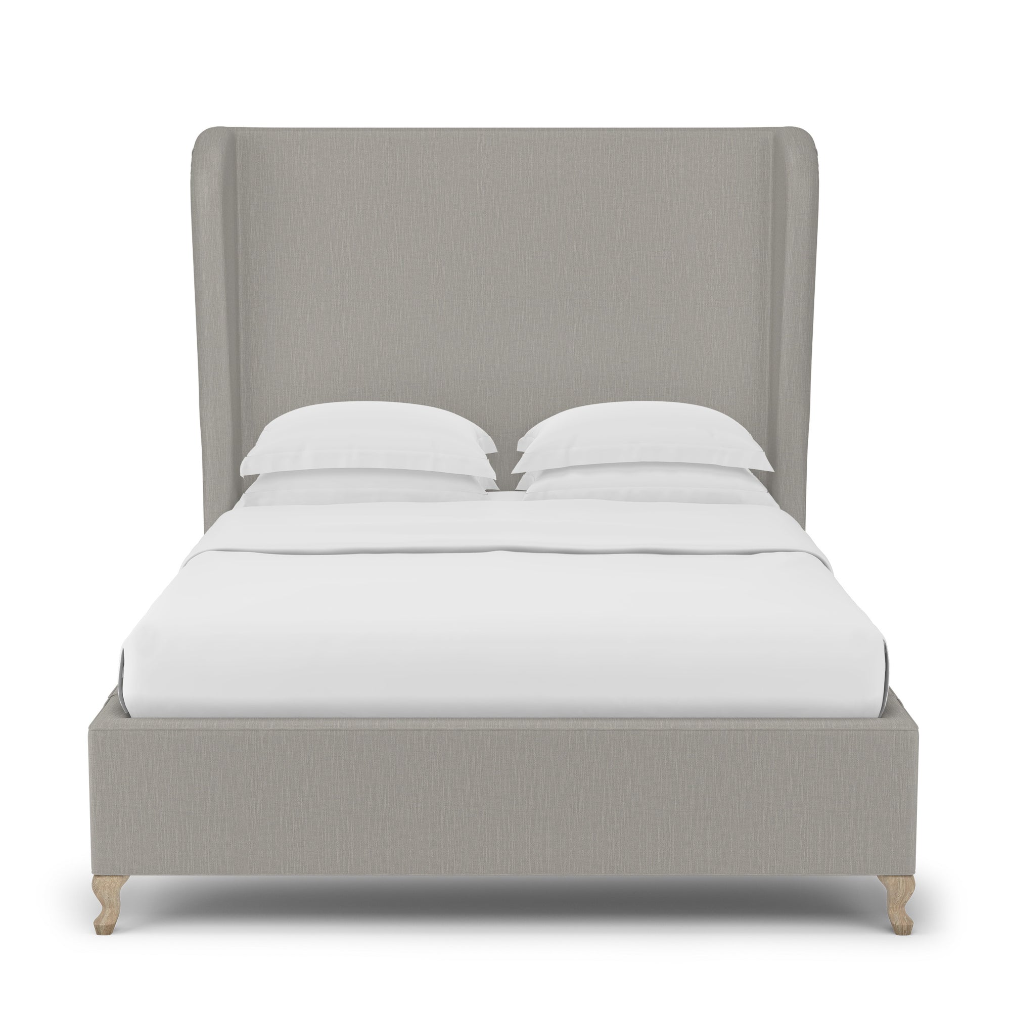 Humboldt Shelter Bed - Silver Streak Box Weave Linen