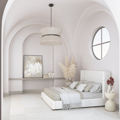 Roxborough Shelter Bed - Blanc Plush Velvet