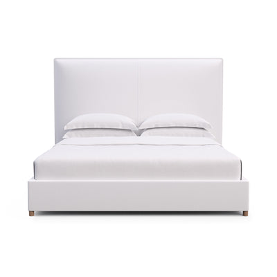 Mansfield Flange-Seam Bed (Queen / Factory Sample) - Heathered Grey Linen