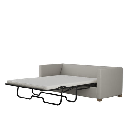 Madison Sleeper Sofa - Silver Streak Box Weave Linen