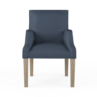 Juliet Dining Chair - Bluebell Box Weave Linen
