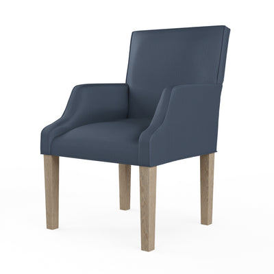 Juliet Dining Chair - Bluebell Box Weave Linen
