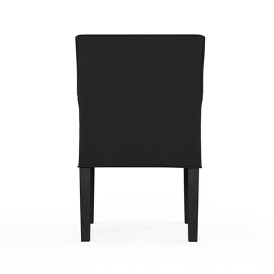 Juliet Dining Chair - Black Jack Box Weave Linen