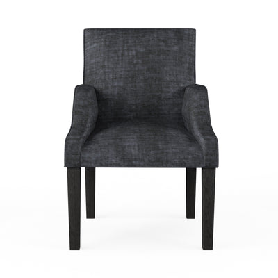 Juliet Dining Chair - Graphite Crushed Velvet