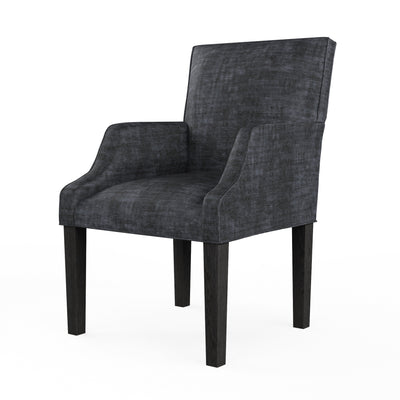 Juliet Dining Chair - Graphite Crushed Velvet