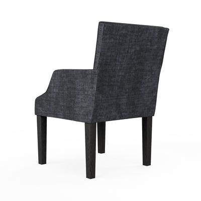 Juliet Dining Chair - Graphite Crushed Velvet