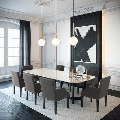 Juliet Dining Chair - Graphite Crushed Velvet