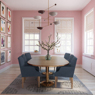 Juliet Dining Chair - Bluebell Box Weave Linen