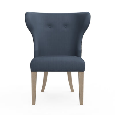 Nina Dining Chair - Bluebell Box Weave Linen