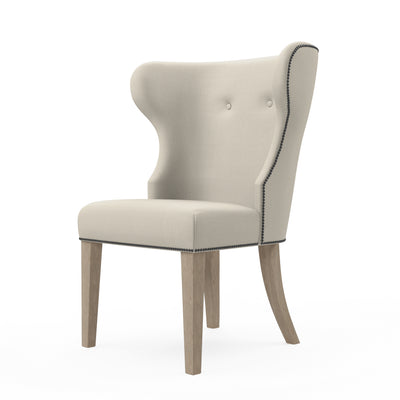 Nina Dining Chair - Oyster Box Weave Linen