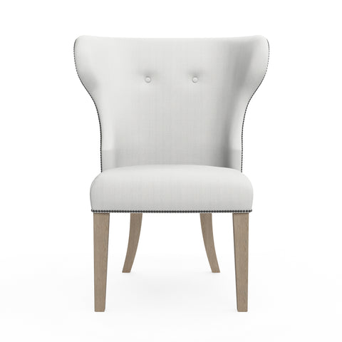 Nina Dining Chair - Blanc Box Weave Linen