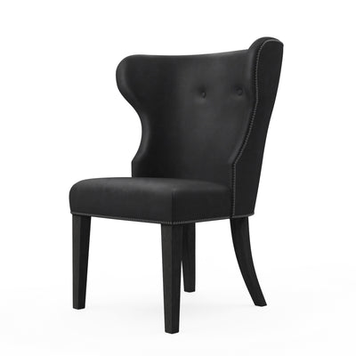 Nina Dining Chair - Black Jack Vintage Leather
