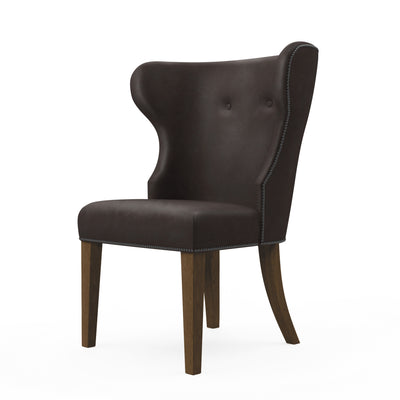 Nina Dining Chair - Chocolate Vintage Leather
