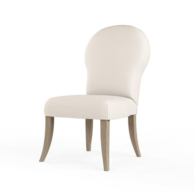 Caitlyn Dining Chair - Alabaster Plush Velvet