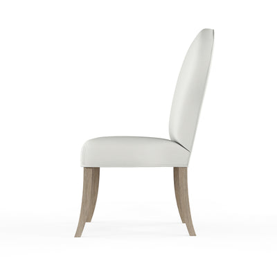 Caitlyn Dining Chair - Blanc Plush Velvet