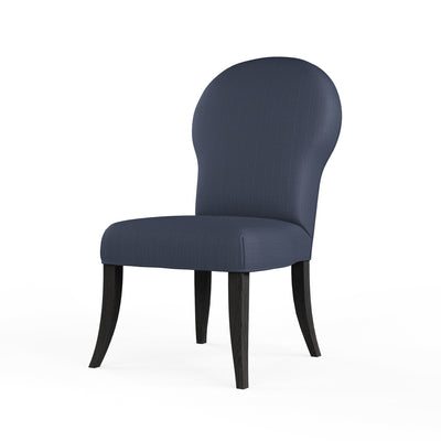 Caitlyn Dining Chair - Blue Print Box Weave Linen