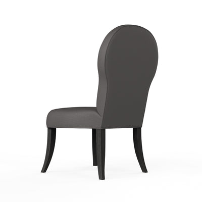 Caitlyn Dining Chair - Graphite Box Weave Linen