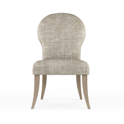 Caitlyn Dining Chair - Oyster Crushed Velvet