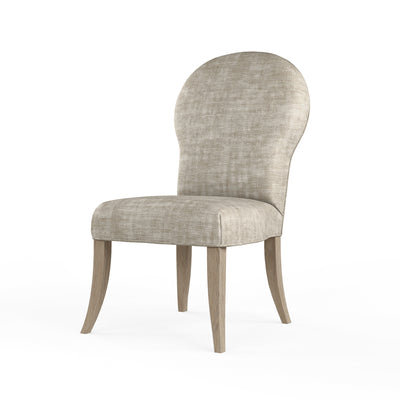 Caitlyn Dining Chair - Oyster Crushed Velvet