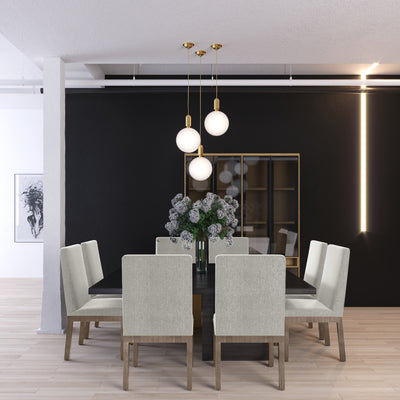 Aleksandar Dining Chair - Alabaster Vintage Leather