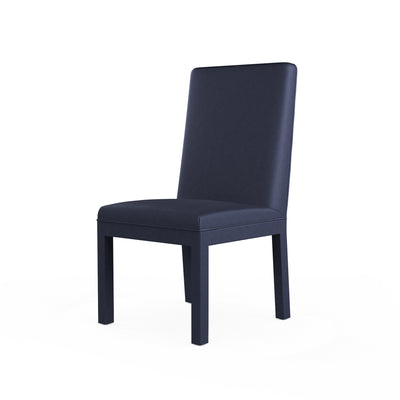 Aleksandar Dining Chair - Blue Print Plush Velvet