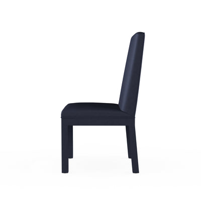 Aleksandar Dining Chair - Blue Print Plush Velvet