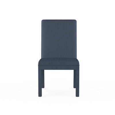 Aleksandar Dining Chair - Bluebell Box Weave Linen